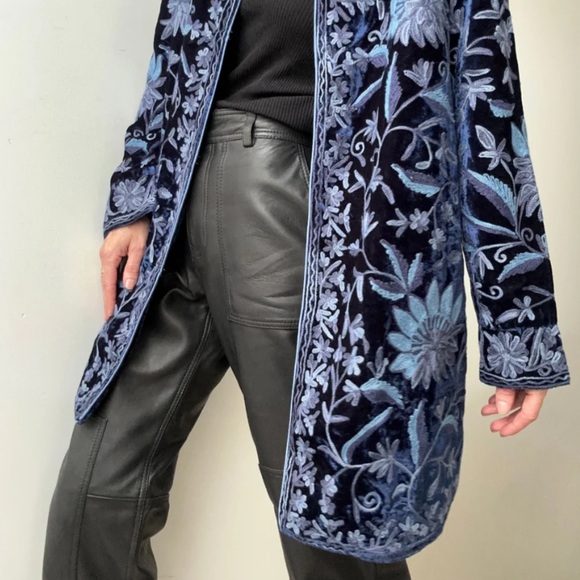 Soft Surroundings Blue Floral Jacket - Picture 2 of 8